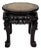 Asian Side Table in Wood Carved and Marble Top, 1880s For Sale