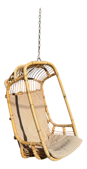 Vintage Rattan Hanging Chair, 1970