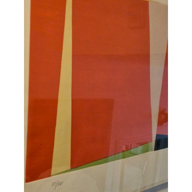 Printmaking Materials Vintage Mid Century Modern Abstract Lithograph Zox For Sale - Image 7 of 12