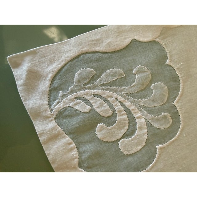 1990s Vintage Linen Napkins - Set of 8 For Sale - Image 5 of 7