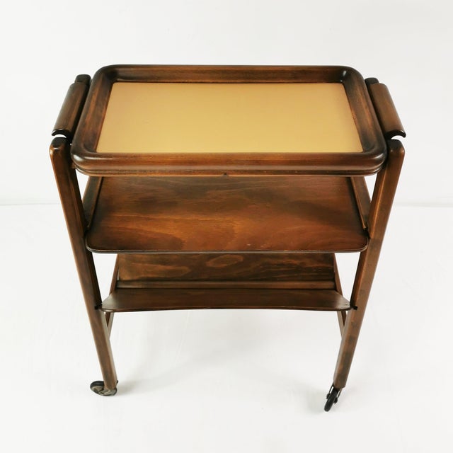 Italian Modern Bar Serving Cart, Italy, 1950s For Sale - Image 6 of 16