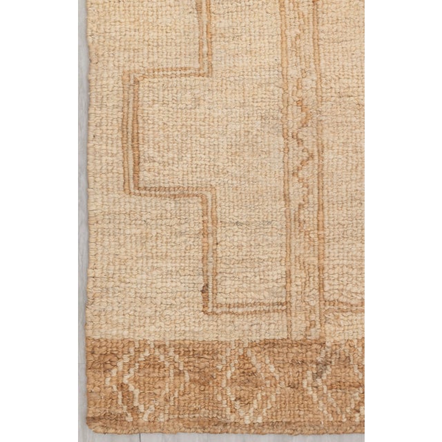 10x14Ft. Natural Cream Jute Taureg Inspired Soumek Jute Wool Hand Woven Rug For Sale - Image 9 of 12