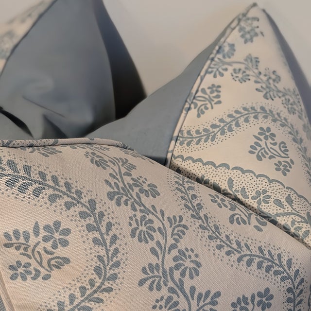 Traditional Sister Parish Dolly 20" Pillows in Seafoam For Sale - Image 3 of 6