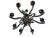 John-Richard John-Richard Eight Light Antique Bronze Mirrored Chandelier For Sale - Image 4 of 6