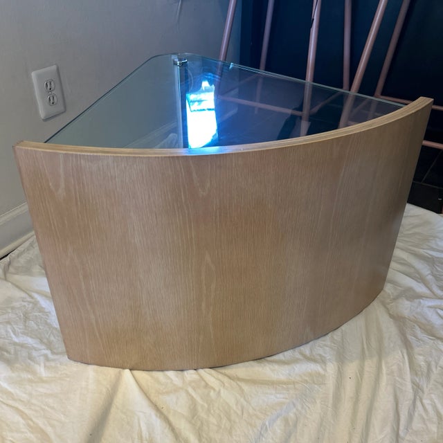 1970s Vintage Postmodern Century Side Table 1970s Attributed to Jay Spectre For Sale - Image 5 of 7