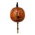 Vintage Metal Pumpkin Head Lantern on Wooden Pole For Sale