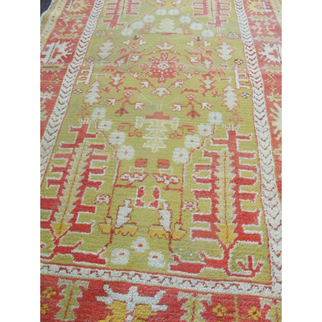 Early 20th Century Antique Turkish Ghiordes Oushak Rug For Sale - Image 5 of 11