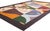 31370 Contemporary Indian Kilim Rug, 05'03 x 08'02. The Cubist Shoal: A Contemporary Indian Kilim Masterpiece of Modernist...