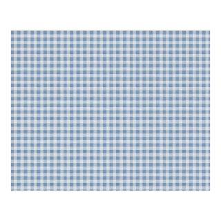 Austen Gingham Small Check Removable Wallpaper – French Blue Single Roll For Sale