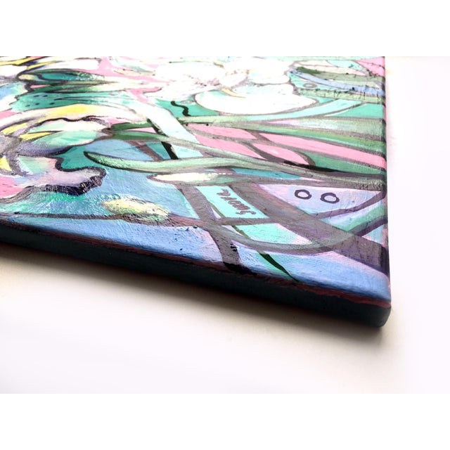 Contemporary Abstract Floral Original Painting by Valeriya Serova For Sale - Image 9 of 15