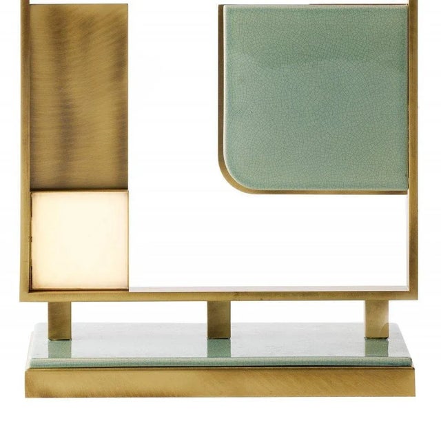 Brown Tall Sunset Table Lamp by Marioni For Sale - Image 8 of 13