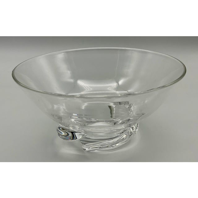 Vintage Steuben Glass Donald Pollard Crystal Spiral Bowl Chairish