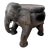 Late 20th Century Solid Hand-Carved Wood Elephant Stool, Plant Stand / Side Table For Sale