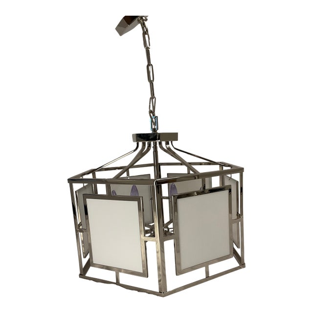 Crystorama Hillcrest Chandelier in Polished Nickel For Sale