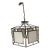 Crystorama Hillcrest Chandelier in Polished Nickel For Sale