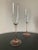 Vintage Crystal Glass Pink Stem Champagne Drinks Flutes - Set of 2 For Sale In New York - Image 6 of 12