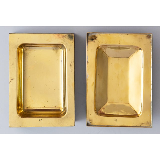 Brown Art Deco English Horn and Gilt Brass Box For Sale - Image 8 of 12