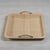 Contemporary Annecy Raffia and Chambray Serving Tray, Large For Sale - Image 3 of 3