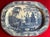 Blue Large Antique 19th Century Davenport Blue & White Porcelain Platter With Chinoiserie Decoration For Sale - Image 8 of 11