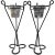 1950's Cowboy Lucky Horseshoe Plant Stands - Pair For Sale - Image 12 of 12