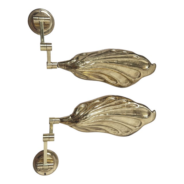 Brass Wall Lamps by Carlo Giorgi for Bottega Gadda, 1960s, Set of 2 For Sale