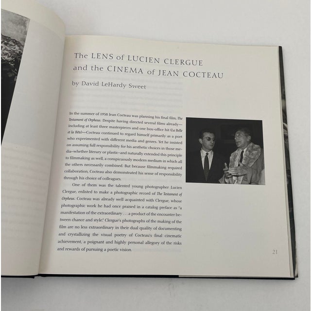Black Jean Cocteau and the Testament of Orpheus Hardcover by Lucien Clergue 1st Ed. For Sale - Image 8 of 11