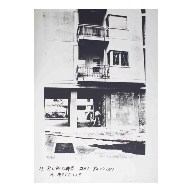 Giuseppe Chiari, The Rimor of Roller Skates, Offset, 1974 For Sale