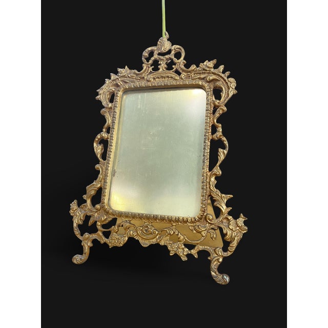 Rococo French Rococo Gilt Bronze Photo Frame, 1800s For Sale - Image 3 of 14