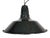 Industrial French Black Enamel Factory Pendant Lamp, 1960s For Sale