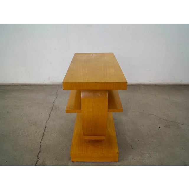 Wood 1930’s Art Deco Gilbert Rohde for Brown Saltman Side Table For Sale - Image 7 of 12