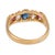 19th Century Victorian English Sapphire Ruby Diamond 18k Yellow Gold Five Stone Ring, Size 5.75 For Sale In Los Angeles - Image 6 of 7
