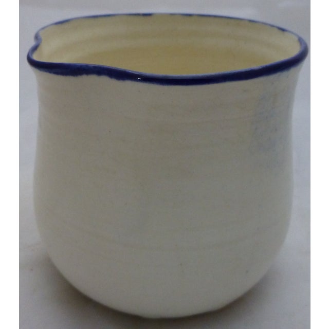 MidCentury Blue and White Studio Pottery Beaker Chairish