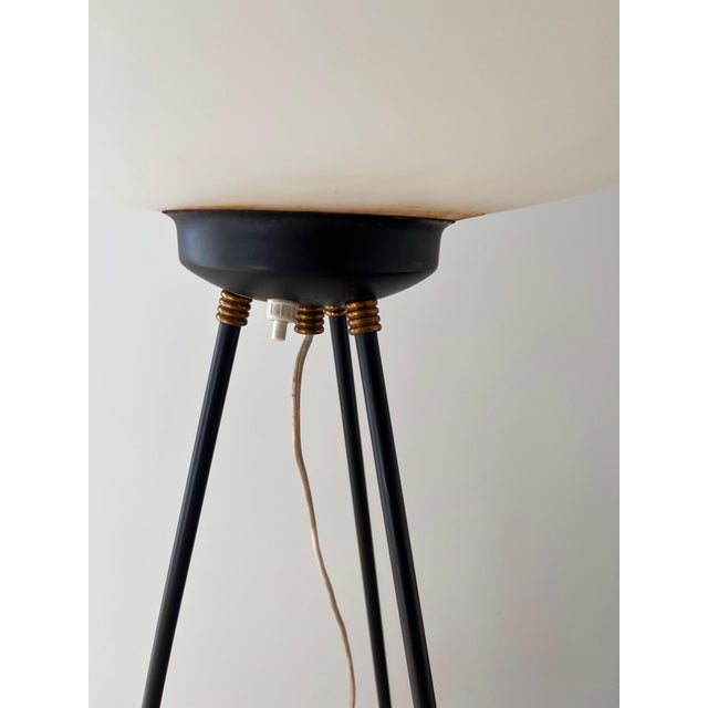 Metal Vintage Floor Lamp with Magazine Rack, 1950s For Sale - Image 7 of 11