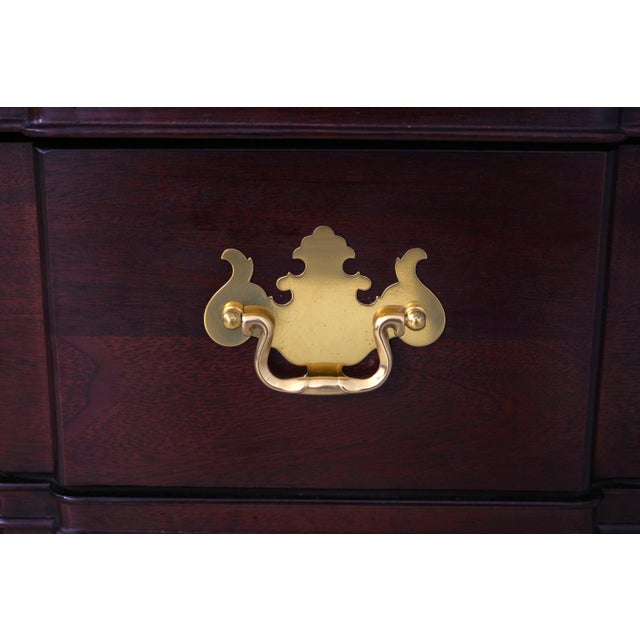 Thomasville Mahogany Double Dome Top Secretary Desk For Sale - Image 15 of 18