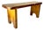Early 20th C Antique French Country Farmhouse Folk Art Wood Bench For Sale