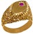 Gold and Ruby 14 Karat Yellow Gold Ring Vintage Unisex For Sale - Image 15 of 18