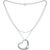 2000 - 2009 Vintage Elsa Peretti for Tiffany & Co. Open Heart Pendant Necklace 32" Sterling For Sale - Image 5 of 7