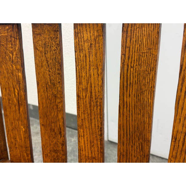 Mission Oak Armchair, Vintage For Sale - Image 11 of 12