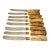 Vintage J Fraser Horncraft of Braemar Scottish Stag Handled Butter Knife m - Set of Eight For Sale