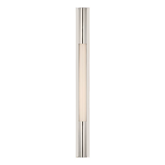 Ellington 32" Slimline Bath Light in Polished Nickel with White Glass Designer: Ian K. Fowler Finish: Polished Nickel...