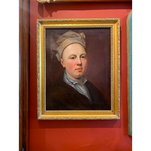 Late 18th/Early 19th Century Oil on Canvas Portrait Painting of a ...