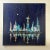 Contemporary "Night in the City" Contemporary Original Abstract Cityscape Painting by Deb Bossert For Sale - Image 3 of 4