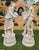 Pair of 19TH C. French Bisque Porcelain Peasant Figures, “Paysan aux Raisins” and “Paysanne aux Raisins,” after Hippolyte...