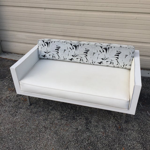 Mid Century Modern Case Sofa or Settee in the style of Milo Baughman. Redone several years ago - new laminate and...