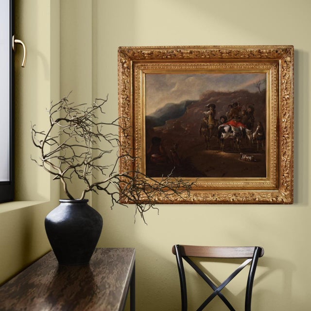 Flemish Artist, Hunting Scene, 1660, Oil on Canvas For Sale - Image 9 of 16