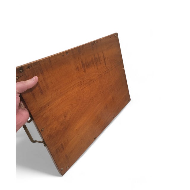 Victorian English Walnut Serving Tray, 1890s For Sale - Image 9 of 14