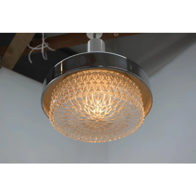 Mid-Century Pendant Lamp from Kamenicky Senov, 1970s For Sale - Image 4 of 9