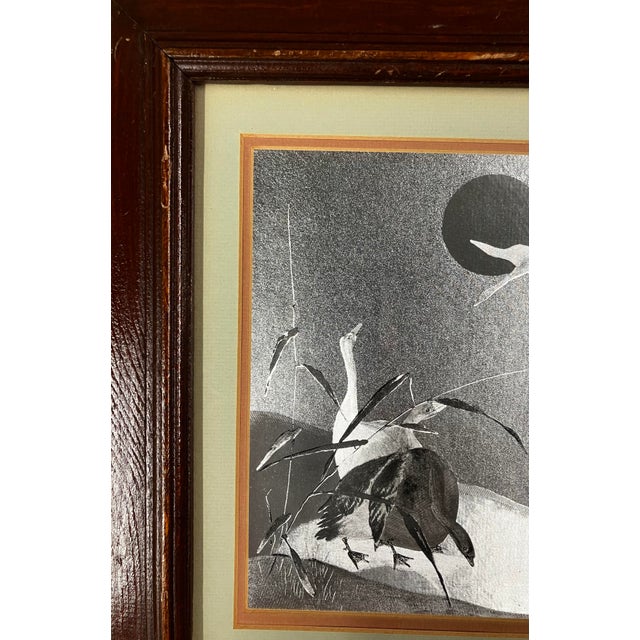 Pair of Vintage Wood Framed Japanese Woodblock Reproduction Prints, Part of the Shin-Hanga ("New Prints") Movement For Sale - Image 11 of 18