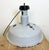 Large Industrial Grey Enamel Factory Lamp, 1950s For Sale - Image 11 of 17