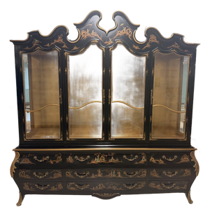 Monumental Chinoiserie China/Display Cabinet From Union National